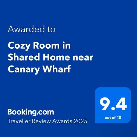 Cozy Room In Shared Home Near Canary Wharf London Exterior foto